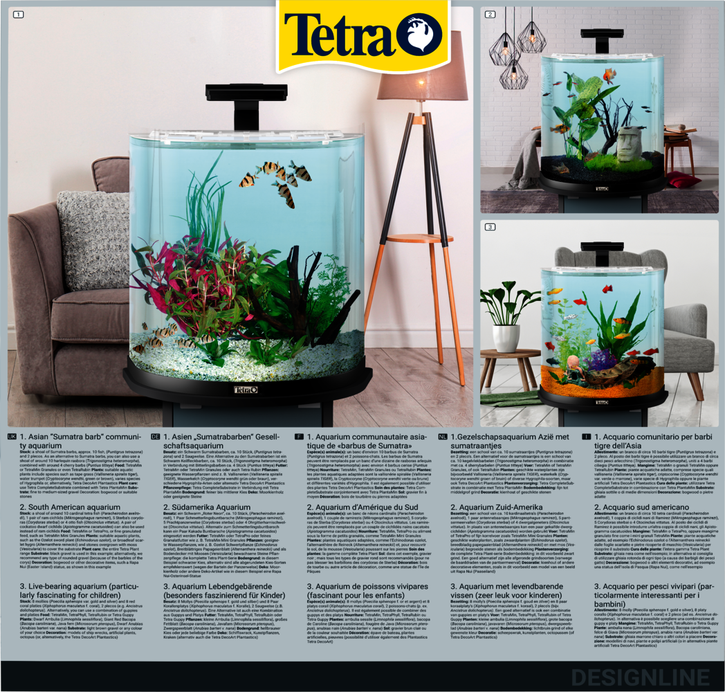 60L Tetra AquaArt aquarium Line LED Explorer set: Tetra