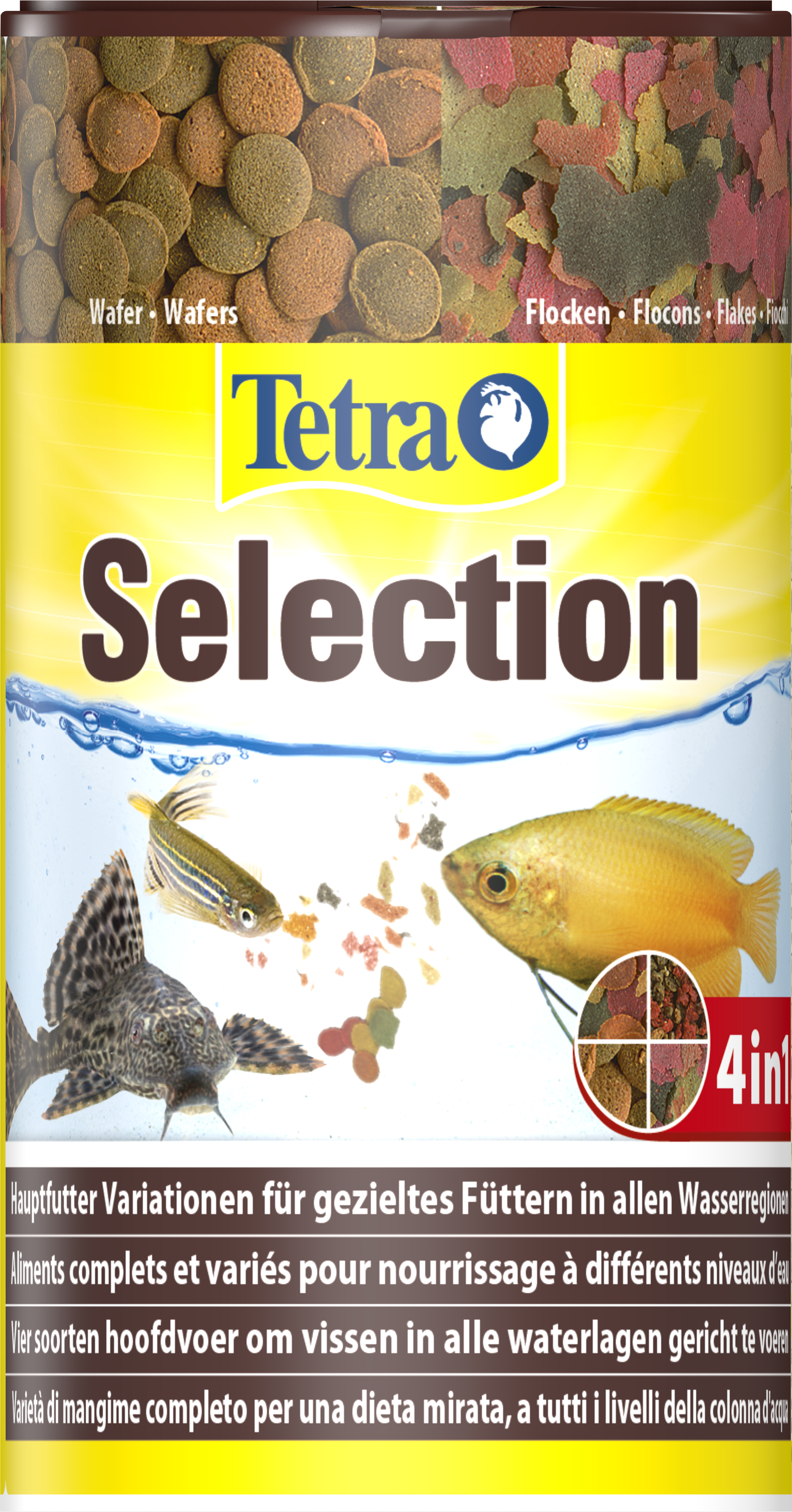 Nourriture complète poisson de fond TetraWafer Mini Mix : 100ML