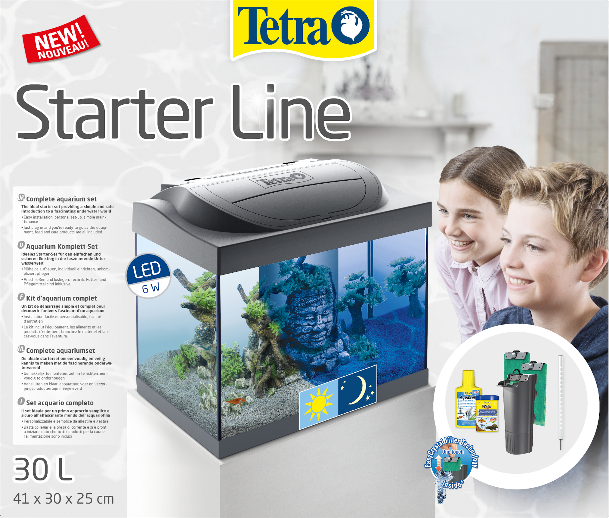 Tetra Starter Line LED 30L Crayfish - Il Grande Blu